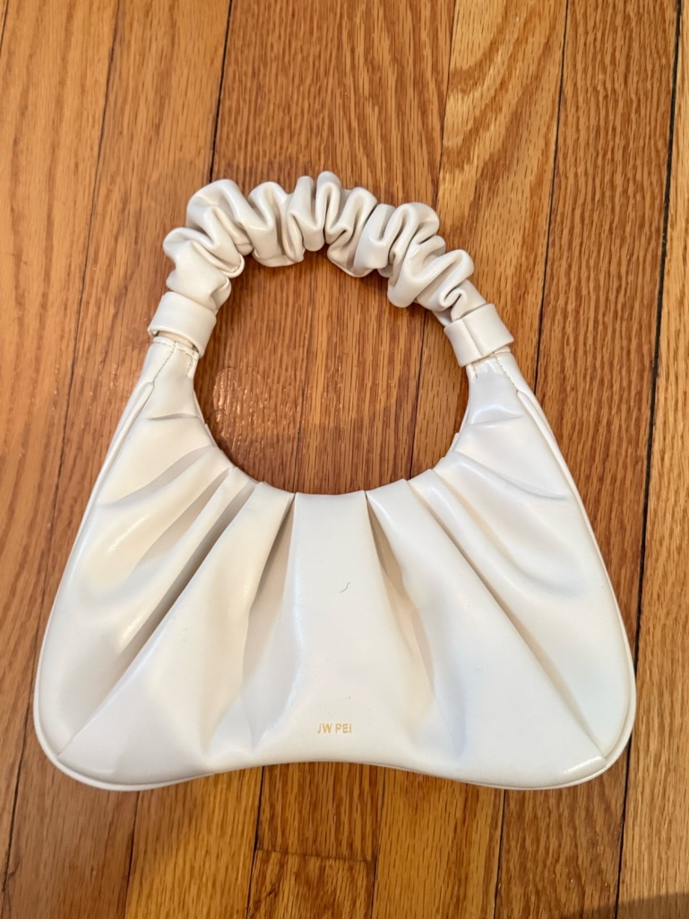 JW PEI Gabbi Ruched Hodo Handbag Ivory